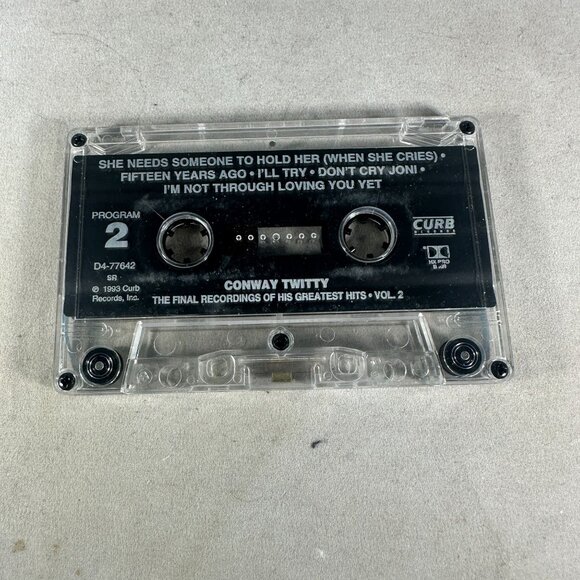 Conway Twitty The Final Recordings Greatest Hits Volume 2 1993 Cassette Tape - Picture 4 of 4